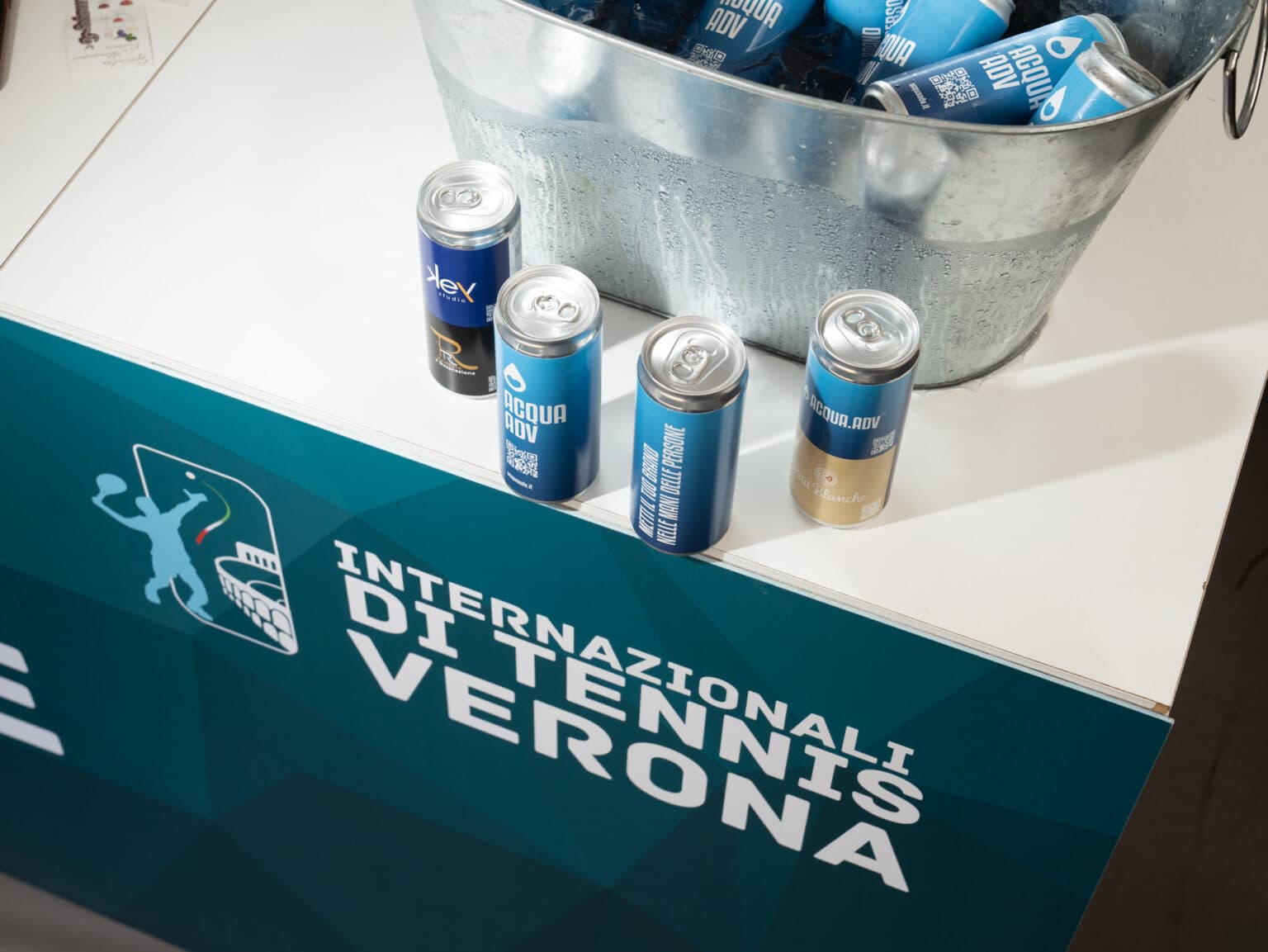 Lattine Acqua Adv agli Internazionali di Tennis Verona